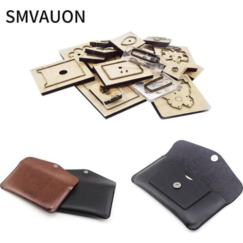 Card bag SMVAUON DIY Leather tools wooden die-cut card bag die-cut suitable for die-cutting machines leather cutter