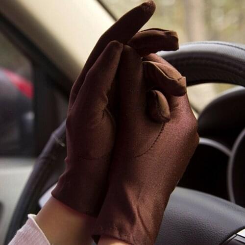 Women Lace Sunscreen Tactical Fingerless Gloves Summer Lady Stretch Touch Screen Elastic solid wrist Driving Glove Guantes