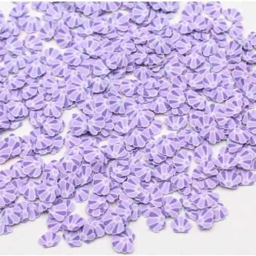 100g/Lot 5mm Simulation Purple Honeycomb Polymer Clay Slices Sprinkles for Slime Decoration DIY Crafts