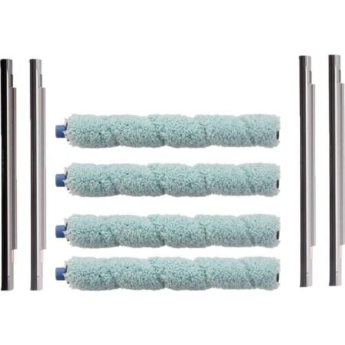 8PCS Floor Washing Robotic Cleaner Main Brush Scraper Replacement Fit for Ilife W400 Floor Washing Robot Accessories