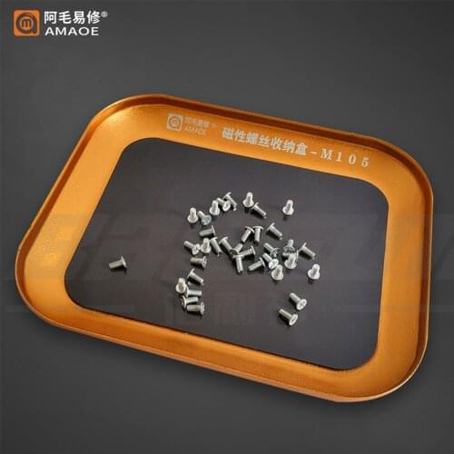 Amaoe M105 M106/Magnetic screw storage box/Aluminum alloy storage tray/Parts storage tray