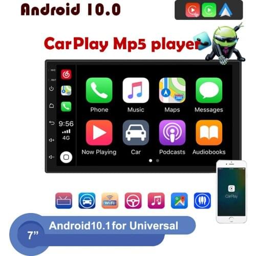2 Din Android Car Radio Multimedia Video Player GPS Navigation with Wireless CarPlay Car Radio Mirror link GPS Stereo Bluetooth