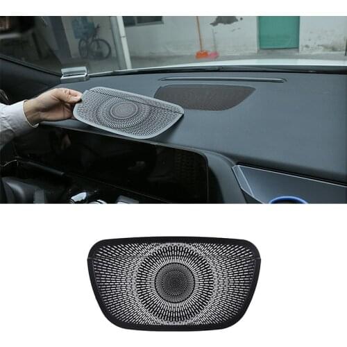 Aluminum Alloy Car Stickers Auto Dashboard Speaker Net Cover Trim For For Mercedes Benz B Class W247 B200 2020 Car Accessories