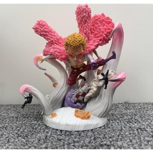 Anime One Piece GK Donquixote Doflamingo PVC Action Figures Cute Version Collection Model Toy Trendy Statue Figure Doll
