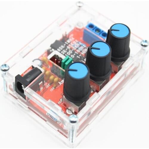 Function Signal Generator DIY Kit Sine/Triangle/Square Output 1Hz-1MHz Signal Generator Adjustable Frequency Amplitude XR2206