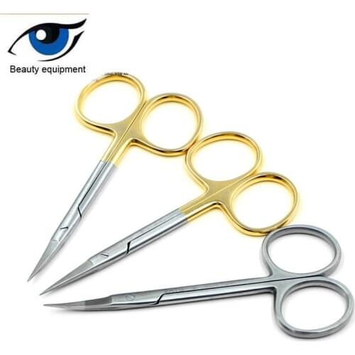 Tiangong double eyelid instrument medical scissors stainless steel surgical scissors open corner straight scissors