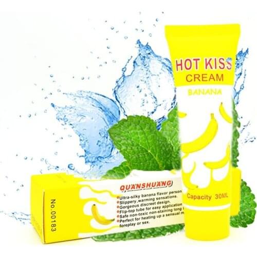 Sex Lubricant 30/50ml Lubricant Water-based Banana/lemon Sex Oil Vaginal and Anal Gel Adults Sex Product for Couples LB02/LB03