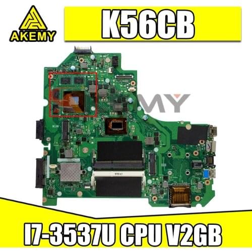 K56CB Motherboard I7-3537U CPU V2GB For Asus K56C K56CB S550C A56C A56CM Laptop motherboard K56CB Mainboard