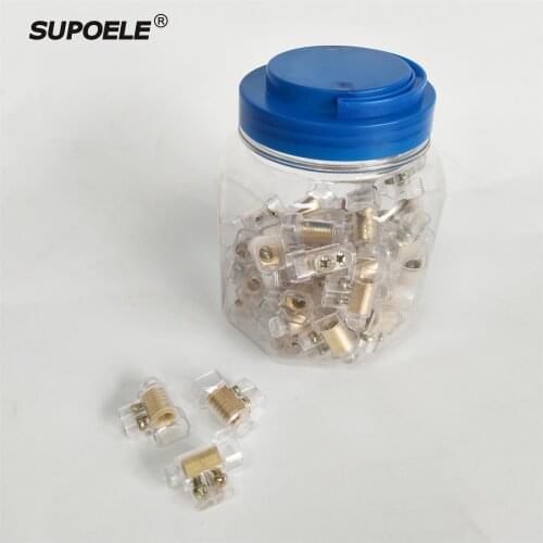 Australian SAA Standard 2x6mm2 PC Transparent Case Single / double Screw Cable Wiring Connector Terminal blocks