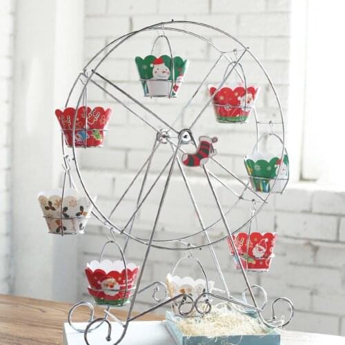 Ferris Wheel Cake Stand Metal Cake Display Stand Cupcake Holder Wedding Birthday Party Cake Holder Stand Cake Decorating Tools