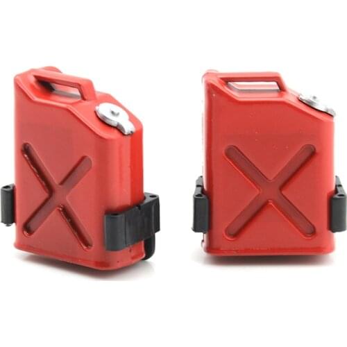 2Pcs Dollhouse Miniature Mini Fuel Tank Oil Tank RC Tool for 1/10 Rock Crawler RC Car Pretend Play Toys for Kids