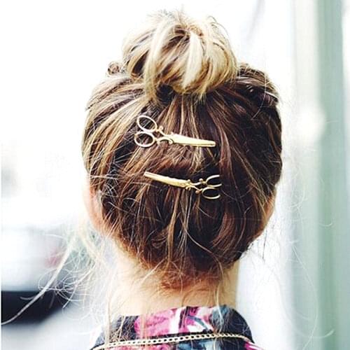 Timlee H115 Fashion Retro Memory Interest Scissors Grace Fashion Barrettes Hair Accessory Jewelry Wholesale HY