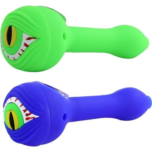 Unique Tobacco Hand Pipe Cigarette Holder with Glass Bowl Herb Spoon Smoking Accessories Cool Gifts Wholesale