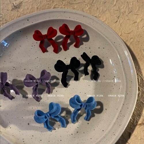 2020 New Fashion Womens Earrings Sweet Cute Bowknot Earrings For Women Girl Brides Wedding Party Jewelry Party Gifts Wholesale