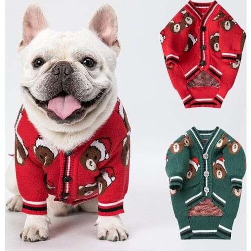 Dog Clothes Winter Costumes Christmas Sweater For Cat Pet French Bulldog Puppy Chihuahua Pull Luxe New Years Dog Suit Dachshund