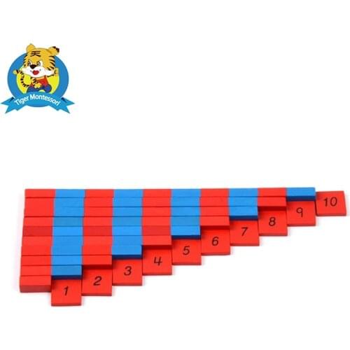 Wholesale professional montessori material wooden educational toy mathematics Small Numerical Rods
