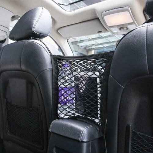Car Seat Gap Strong Elastic Mesh Bag Seat Back Storage Bag for chery tiggo 3 5 2016 A3 QQ A5 A1 Amulet A13 E5