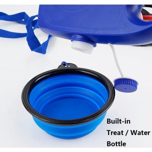 4-in-1 Durable Dog Leash Retractable Nylon Dog Leash With Water Bottle Bowl Extending Puppy Walking Running Leads Dropshipping