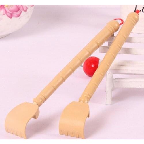 Extendable Back Scratcher Bamboo Wooden Telescopic Flexible Anti Itch Self Massager Claw Extender Wooden Scratching Relax Tool