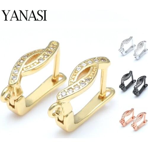 Handmade Earring Hooks Gold/Silver/Rose Gold Earrings Material Accessories For Jewelry Making Women DIY Making Dangle Earring