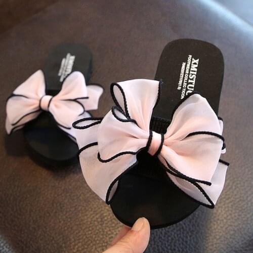 Summer new non-slip childrens flip-flops girls fashion beach shoes pinch sandals female flowers slippers women wear