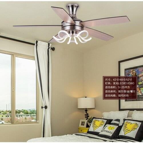 Modern fashion ceiling ceiling lamp light simple living room restaurant study bar counter LED ceiling fan light