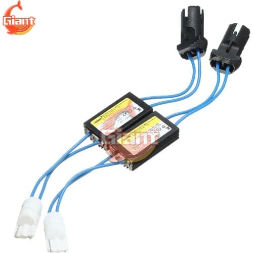 T10 Canbus Cable 12V LED Warning Canceller Decoder 501 T10 W5W 192 168 Car Lights NO Error Canbus OCB Load Resistor 1pc