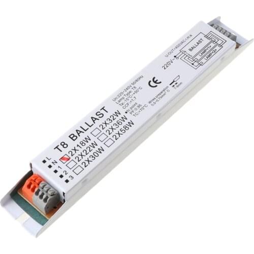 T8 220-240V AC 2x58W Wide Voltage Electronic Ballast Fluorescent Lamp Ballasts