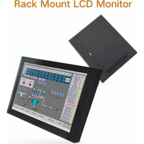 10.1 Inch Lcd monitors Free shipping Not Touch Screen Industrial Display rack mounting embedded monitor