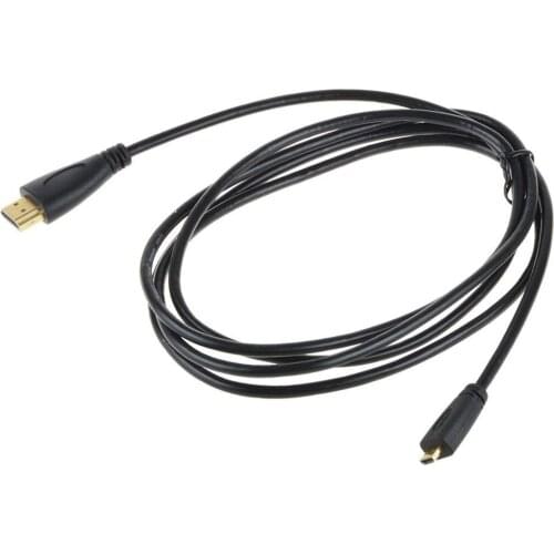 1m 1080P Micro HDMI-compatible To HDMI-compatible Adapter Durable Cable Cord For Phone Tablet Camera TV