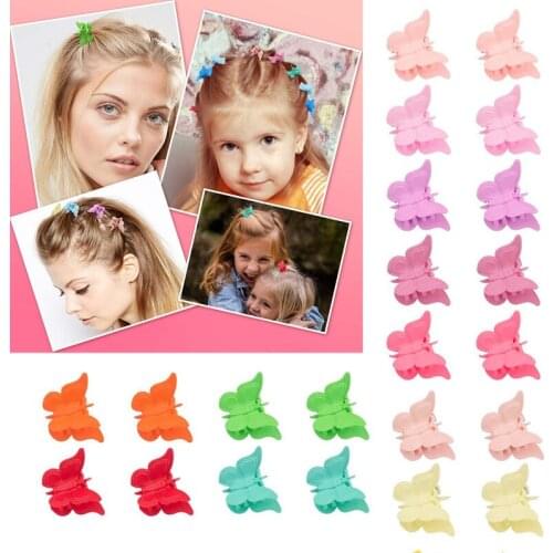 20/50/100PC Colorful Butterfly Hair Claw Clips Grip Barrettes Mini Clamps Jaw Hairpin Headdress Hair Accessories Headwear Tool