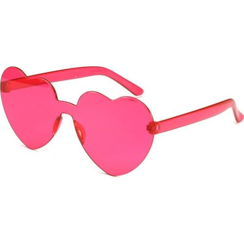 Love Heart Sunglasses Women Brand Designer New Fashion Cute Sexy Retro Cat Eye Vintage Cheap Sun Glasses Red Female