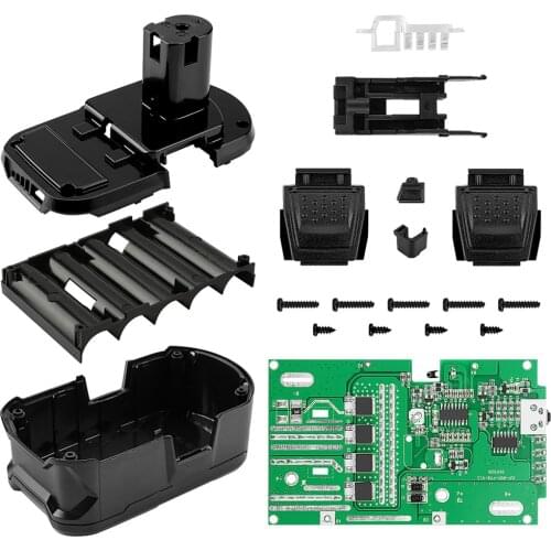 5 Core/10 Core PCB Board with Box Battery Protection Circuit Board PCB Board Plastic Battery Case for RYOBI 18V /P103 /P108