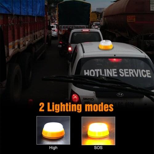 Emergency Warning Lights For Automobile Roadblocks Car Safety Warning Lights Magnetic Super Bright Auto Fog Lights 2021