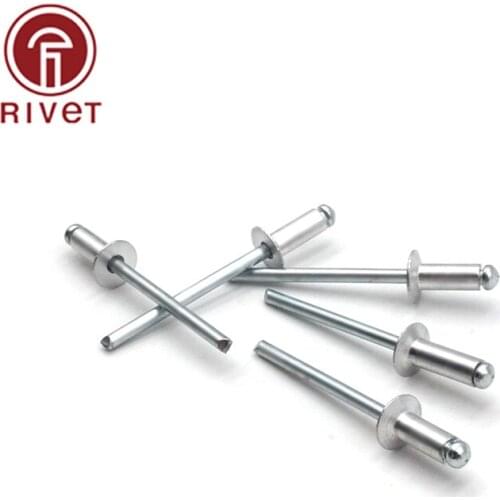 DIN 15978 M4.8 M5 Aluminum Iron Blind Rivet Countersunk Head Open Type Pop Rivet High Quality 50/100/200PCS