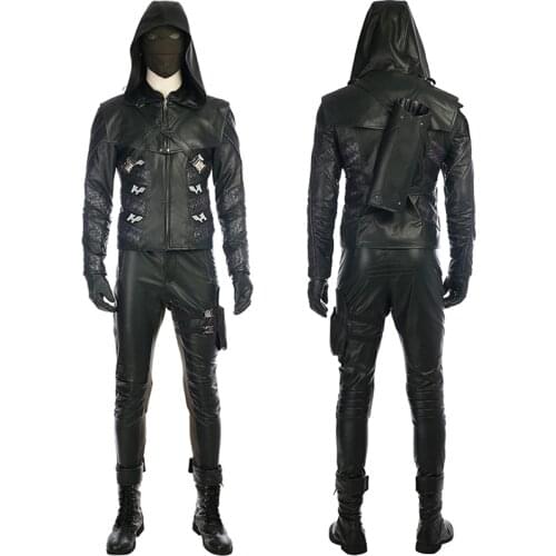 Halloween Superheroes Arrow Season 5 Prometheus Clothes Cosplay Costume Adult Outfit Party Full Props Suit