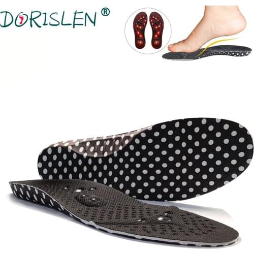 Acupressure Magnetic Insoles Foot Therapy Reflexology Massage Care Shoe Pads