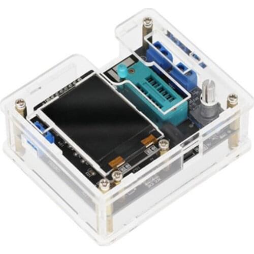 1Set GM328 Transistor Tester DIY Kit Diode Capacitance Voltage Meter with Shell
