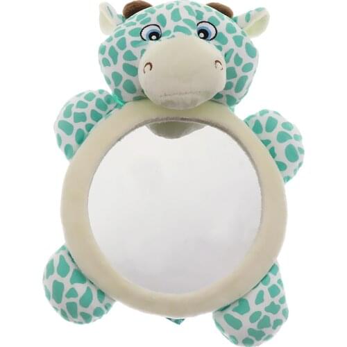 Soft Cow Framed Baby Car Mirror, Kids Car Seat Mirror Rear Facing Mirrors Baby Car Safty Mirror Clear View Baby