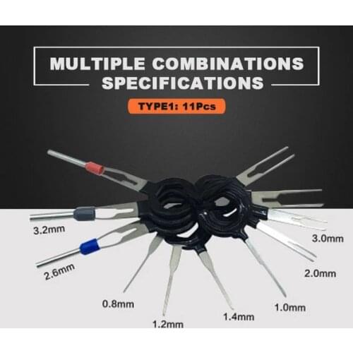 11/18/21/26 PCS Car Terminal Removal Kit Wiring Crimp Connector Pin Extractor Puller Terminal Repair Professional Tools
