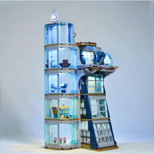 Led light kit for 76166 Avengers Tower Battle (not include blocks set)
