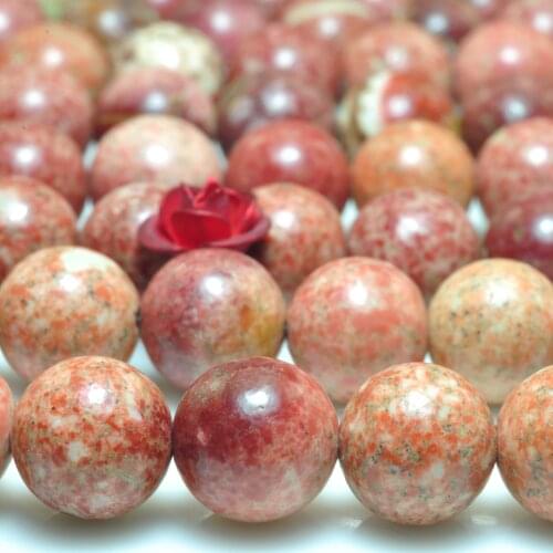 Natural Bodhi Jasper Smooth Round Loose Beads Wholesale Gemstones Semi Precious Stones Bracelet Necklace For Jewelry Making