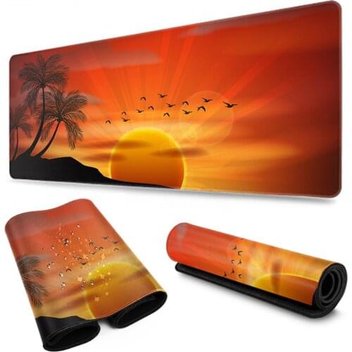 80x30cm Simple Landscape Mouse Pad Lock Edge Game Desk Pad Computer Gift Desk Pad Kawaii Mouse Pad Deskpad Home Decor Desk Mats