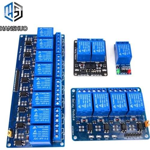 1 2 4 8 Channel DC 5V Relay Module with Optocoupler Low Level Trigger Expansion Board for arduino