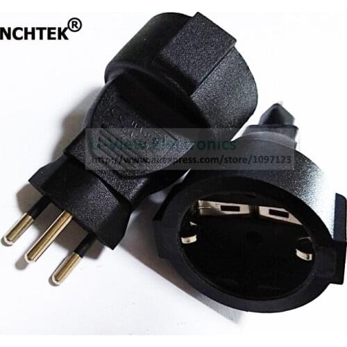 NCHTEK Switzerland Swiss 3Pin Male to CEE 7/7 European Female Power Adapter For PDU UPS/Free Shipping/1PCS
