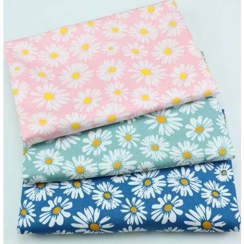 Pastoral SUNFLOWER Small Floral Printed Cloth Cotton Bed Sheet Quilt Cover Pillowcase Four-Piece Summer Pajamas Cotton Fabric