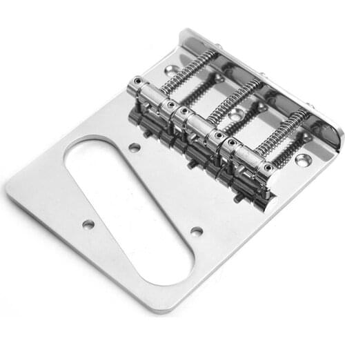 Top-Loading 96.5x80MM 3 Saddle Bridge For TL 6 String Electric Guitar Chrome Music Accessories