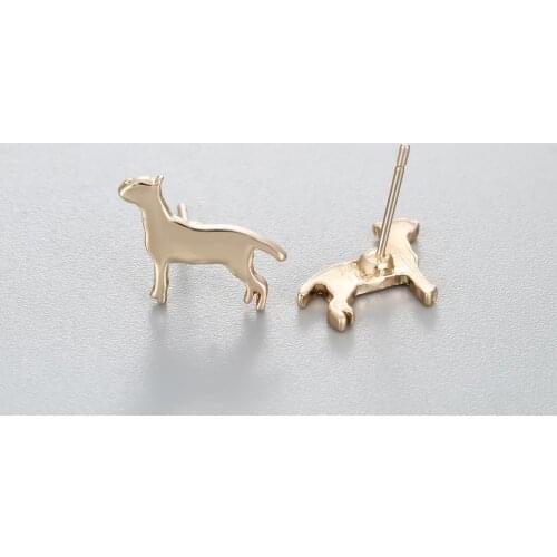 Chandler Bull Terrier Stud Earrings Dog Pet lovers Gifts For Women Brand Fashion Jewelry online shopping india sentiment