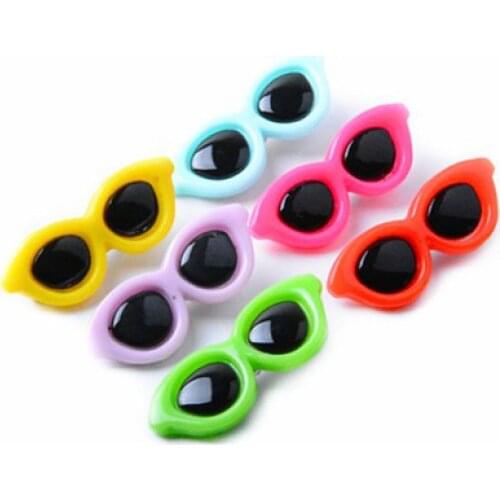 1set Pet Grooming Accessories Colorful Cats Dog Bows Hairpin Headdress clip Pet Dog Bow Hair Sunglass