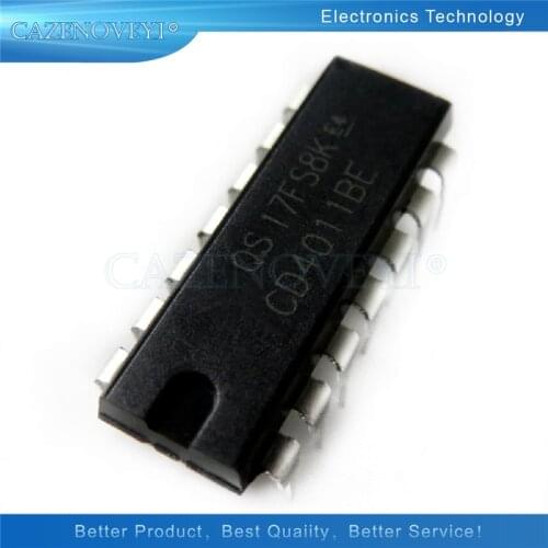 10pcs/lot CD4011BE CD4011 4011 DIP-14 In Stock